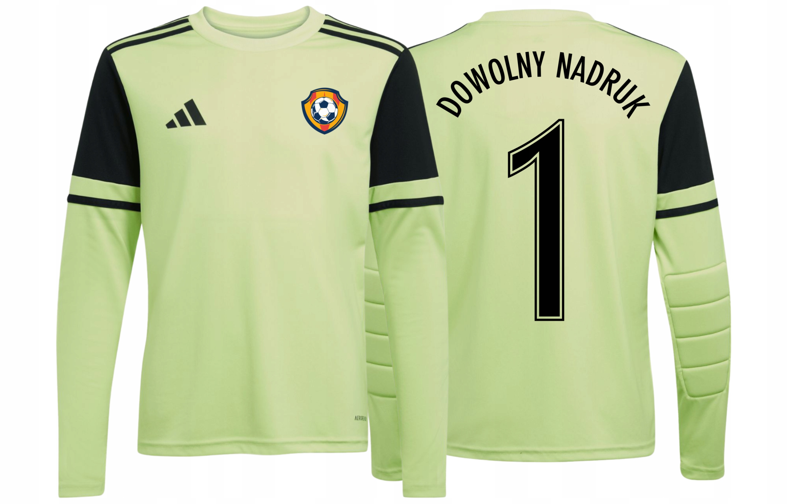Bluza Bramkarska Dla Dzieci Adidas Squadra 25 Dowolny Nadruk Logo r 164cm