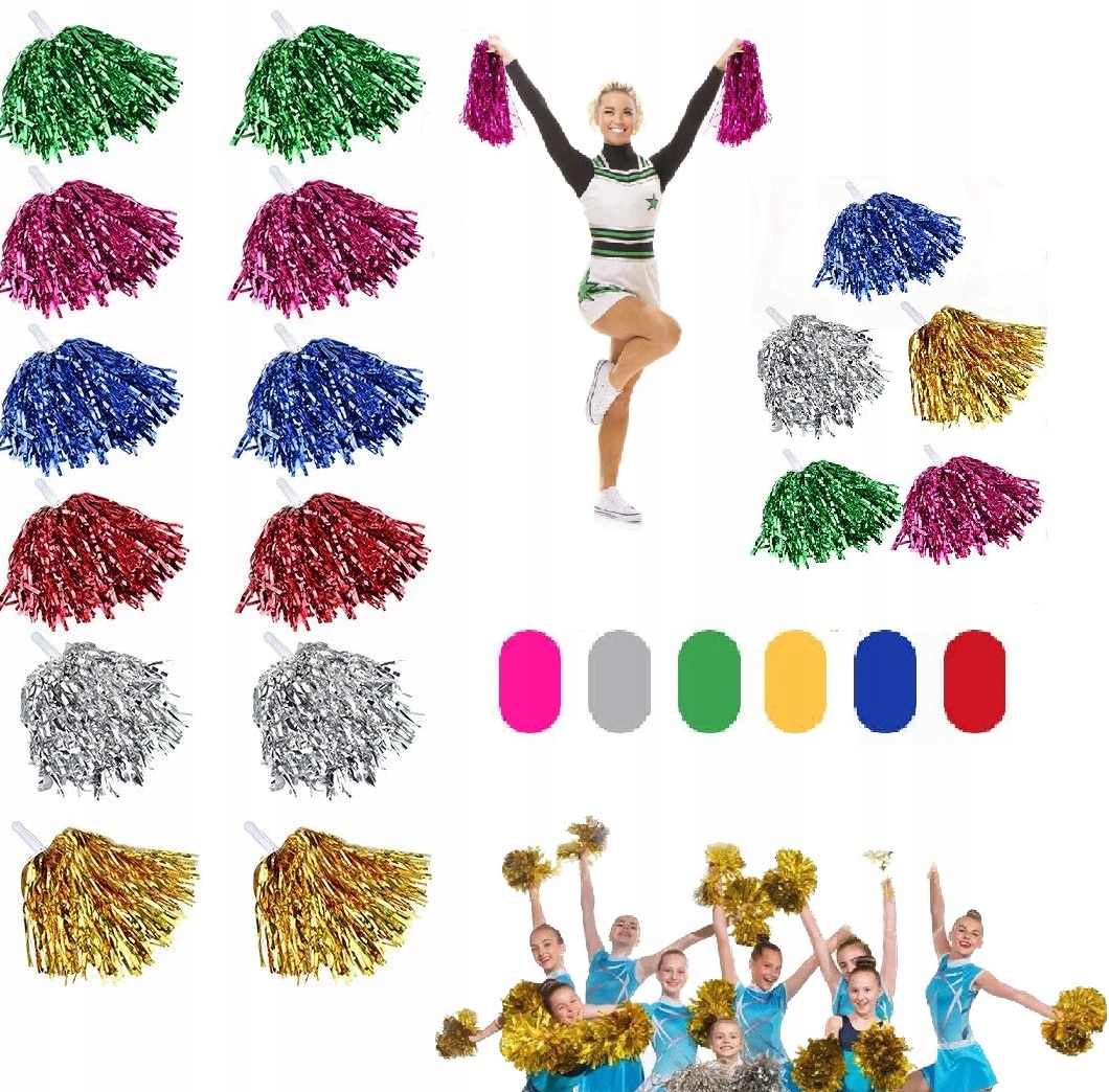 12X Pompony Cheerleaderka Doping Zawody Koszykówka
