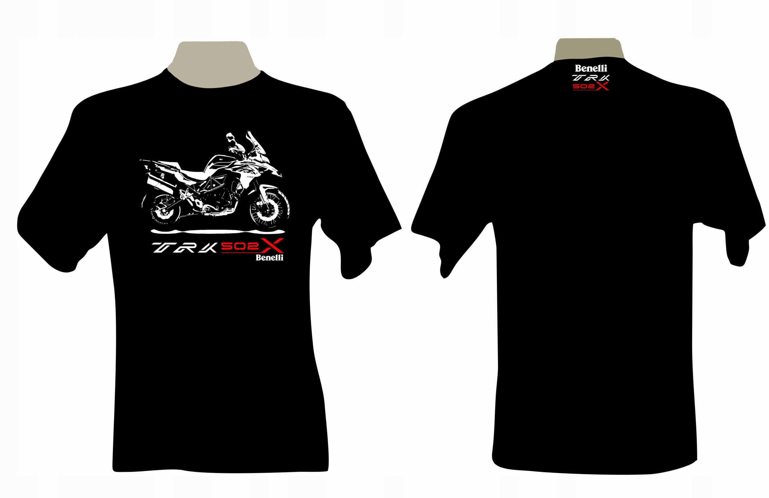 T-shirt koszulka motocyklowa z nadrukiem benelli TRK 502X Rozmiar L