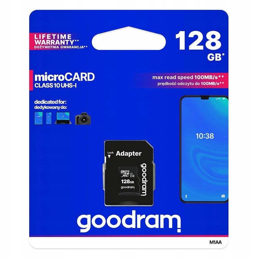 Paměťová karta Goodram 128 Gb CL10 100/10 MB/s
