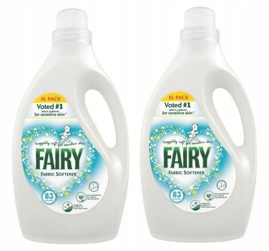 Levně Fairy Tekutá aviváž a aviváž Sensitive Skin 2905ml x 2 166 praní