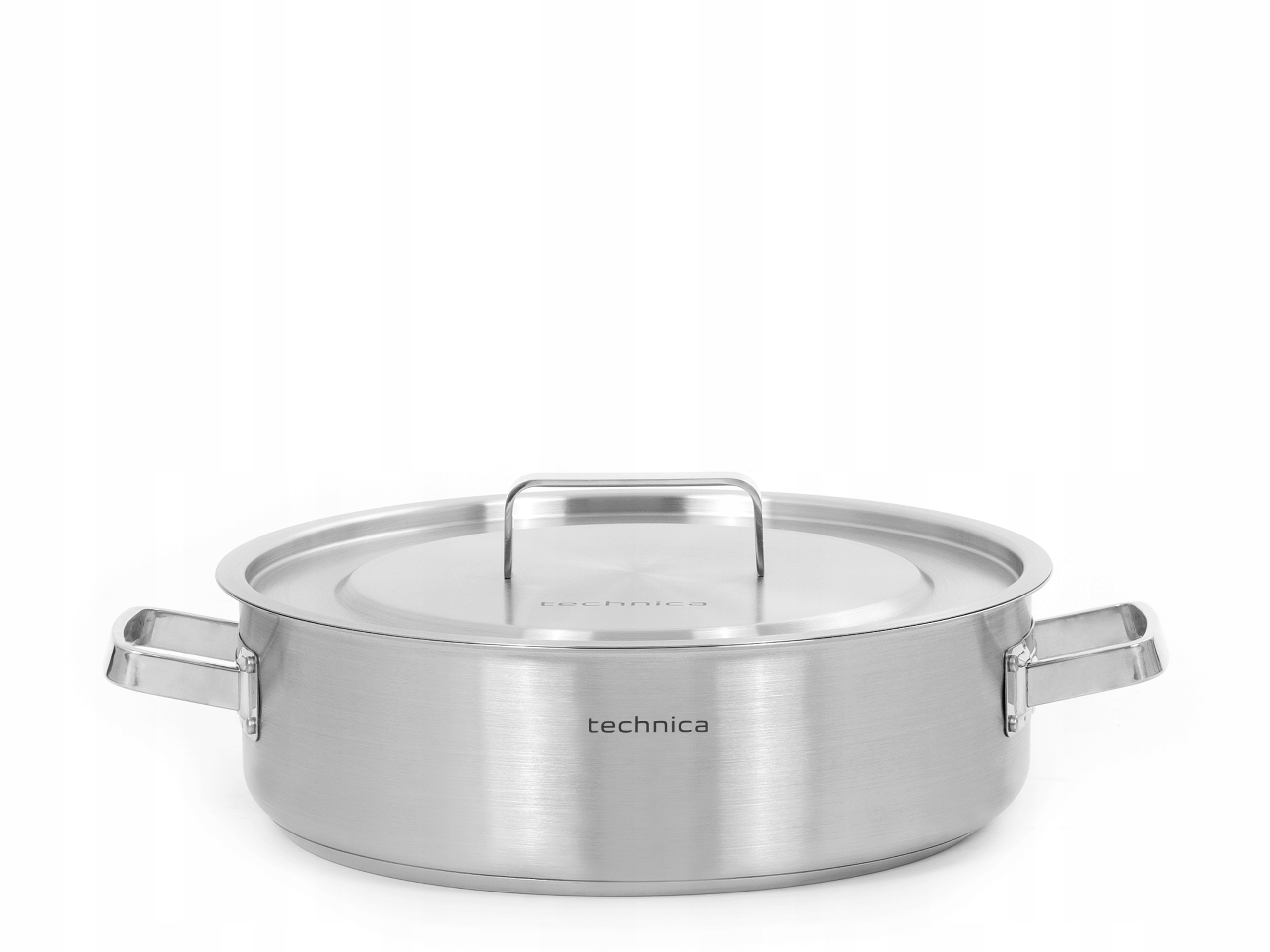 Hrniec na dusenie z nehrdzavejúcej ocele 11,2L Indukcia Plyn 36 cm Technica