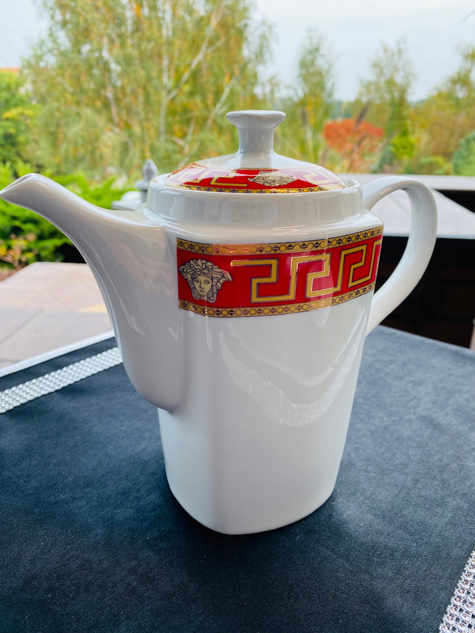 SERWIS OBIADOWY ZASTAWA STOŁOWA MEDUSA WZÓR GRECKI Liczba elementów w zestawie 57