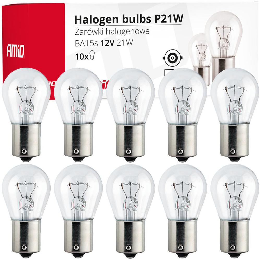 Żarówka P21W 12V 21W Bańka Samochodowa Cofania Kierunkowskaz 10SZT/KPL