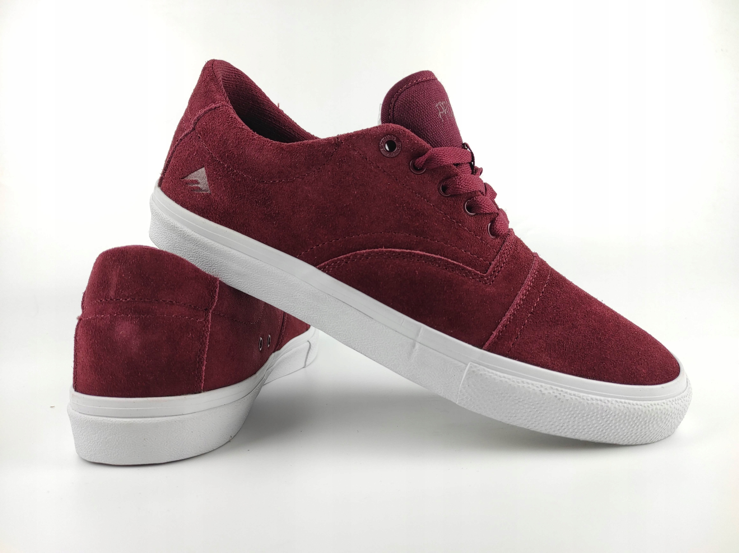 55 Pánské Boty Emerica Provider vínové/bílé 6102000127-637 Kůže vel. 42