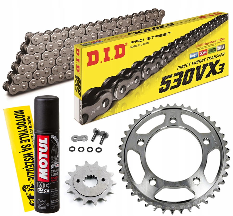 DID530VX3-112 JTF513.15 - ПРИВОДНОЙ КОМПЛЕКТ DID SUZUKI GSX 750 INAZUMA 97-03