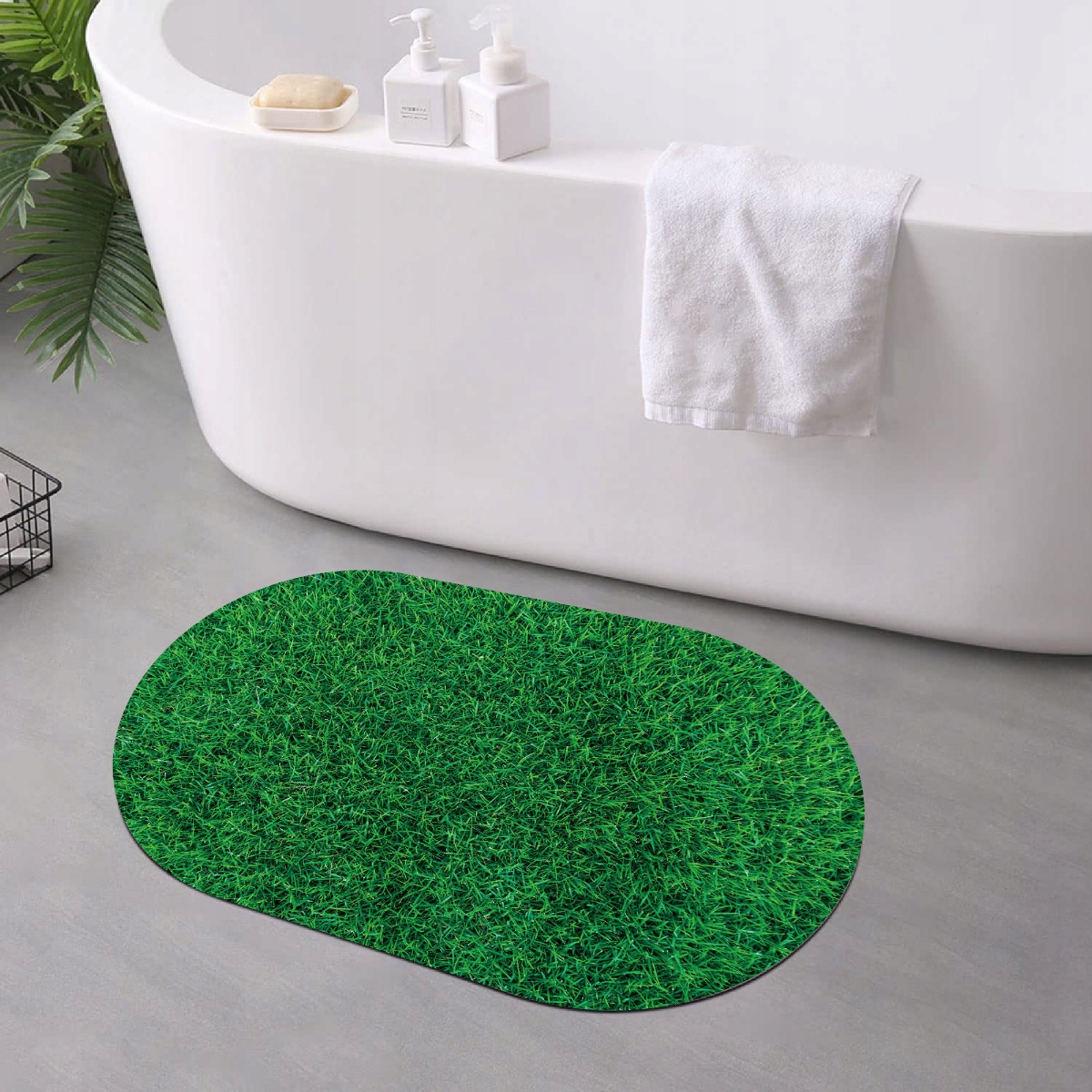 MATA ŁAZIENKOWA SZYBKOSCHNĄCA CHŁONNA dywanik45x75 Materiał wykonania kauczuk