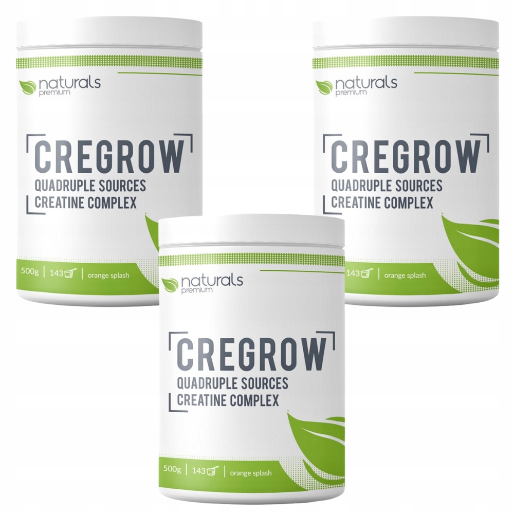 Naturals Premium Cregrow 500g kreatin monohydrát jablečnanu ester hcl stak