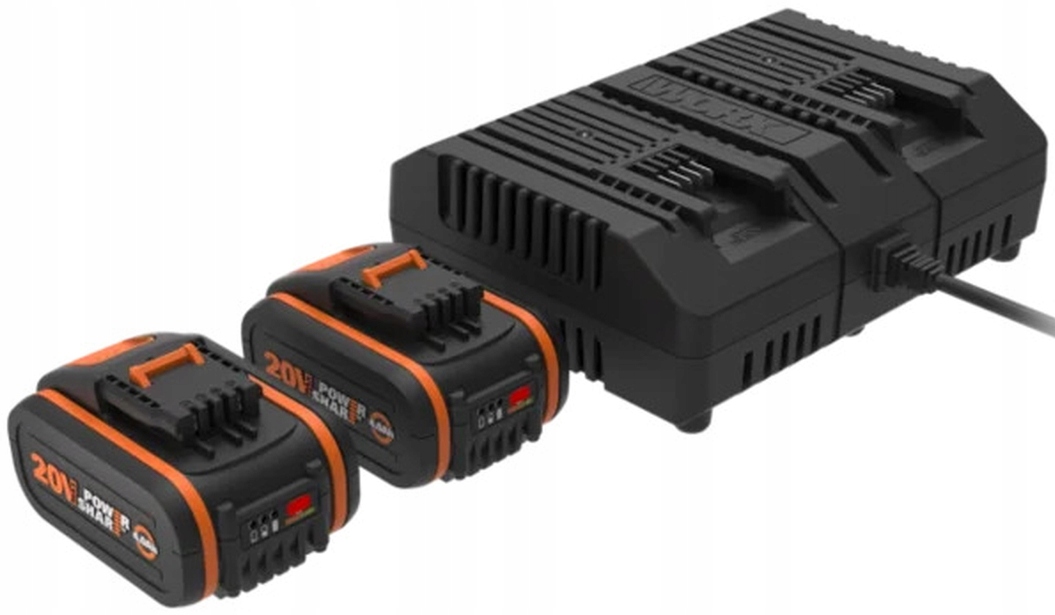 Zestaw Worx akumulator 4,0 Ah 2x +ładowarka WA3611