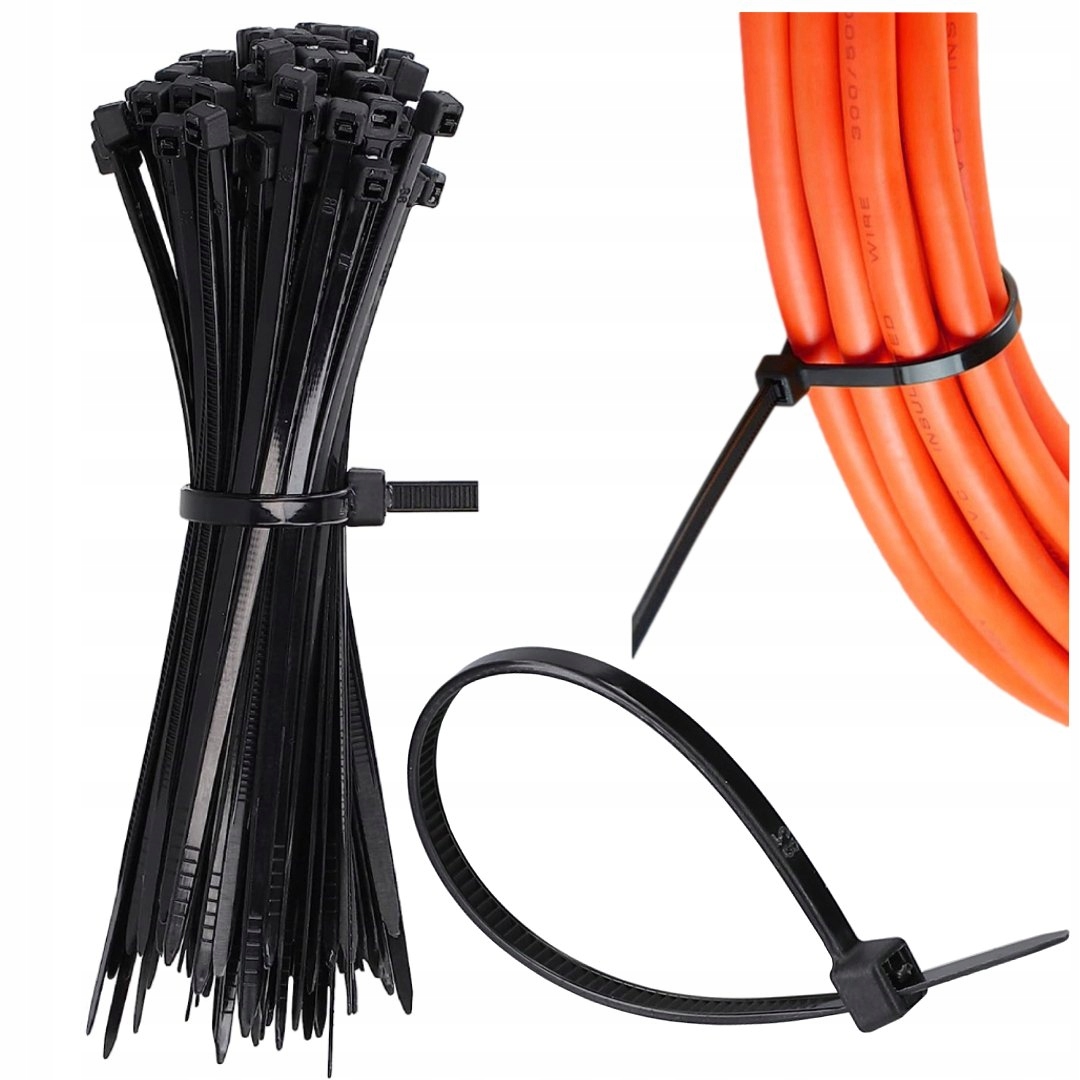 100x Opaska Opaski Zaciskowe Kablowe Trytki 2,5x100 Uniwersalne 100szt