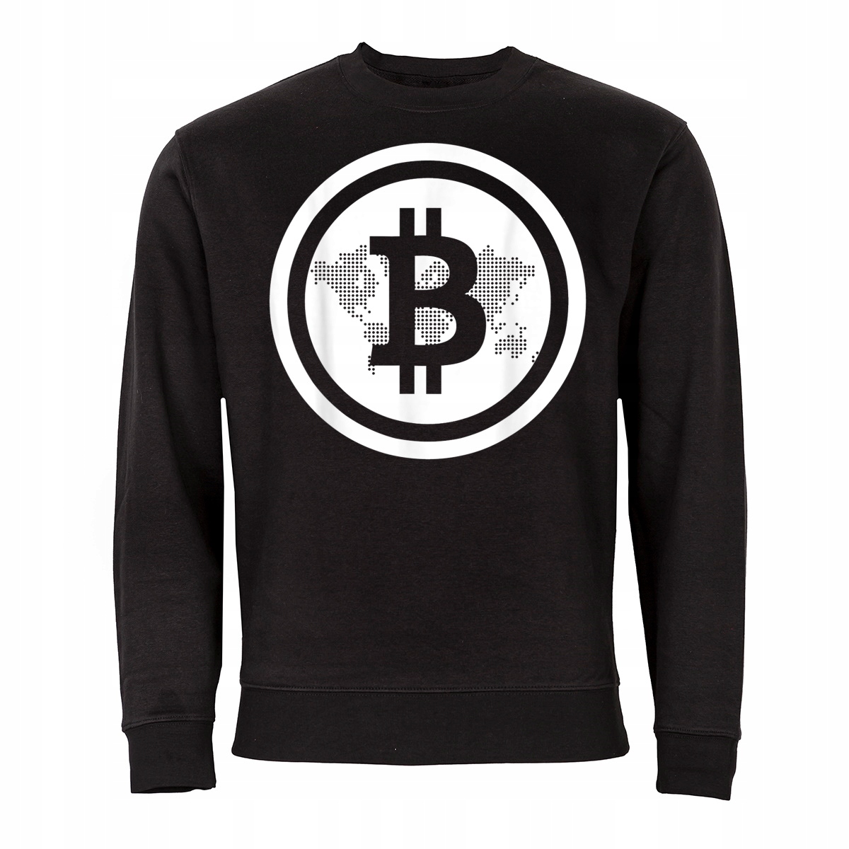 

Męska Bluza Z Nadrukiem Bitcoin Kryptowaluty