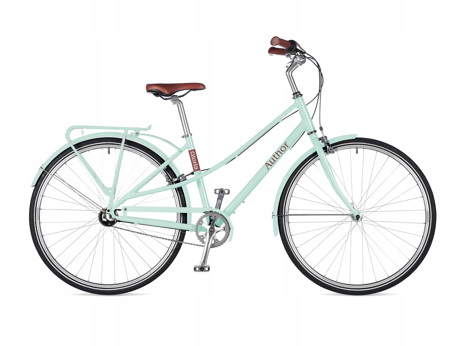 Rower miejski Author Gloria rama 17 cali koło 28 " Ice Green