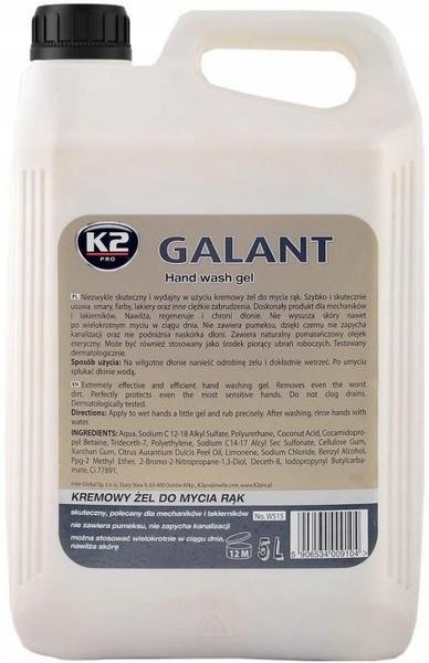 

K2 Galant Refill Żel Do Mycia Rąk Bez Pompki 5L