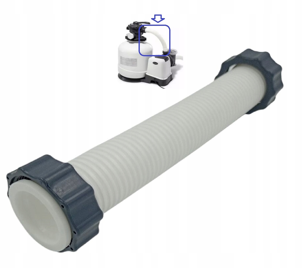 Hadice spojující hlavu s motorem pro pískovou pumpu Intex 26652 SX3200