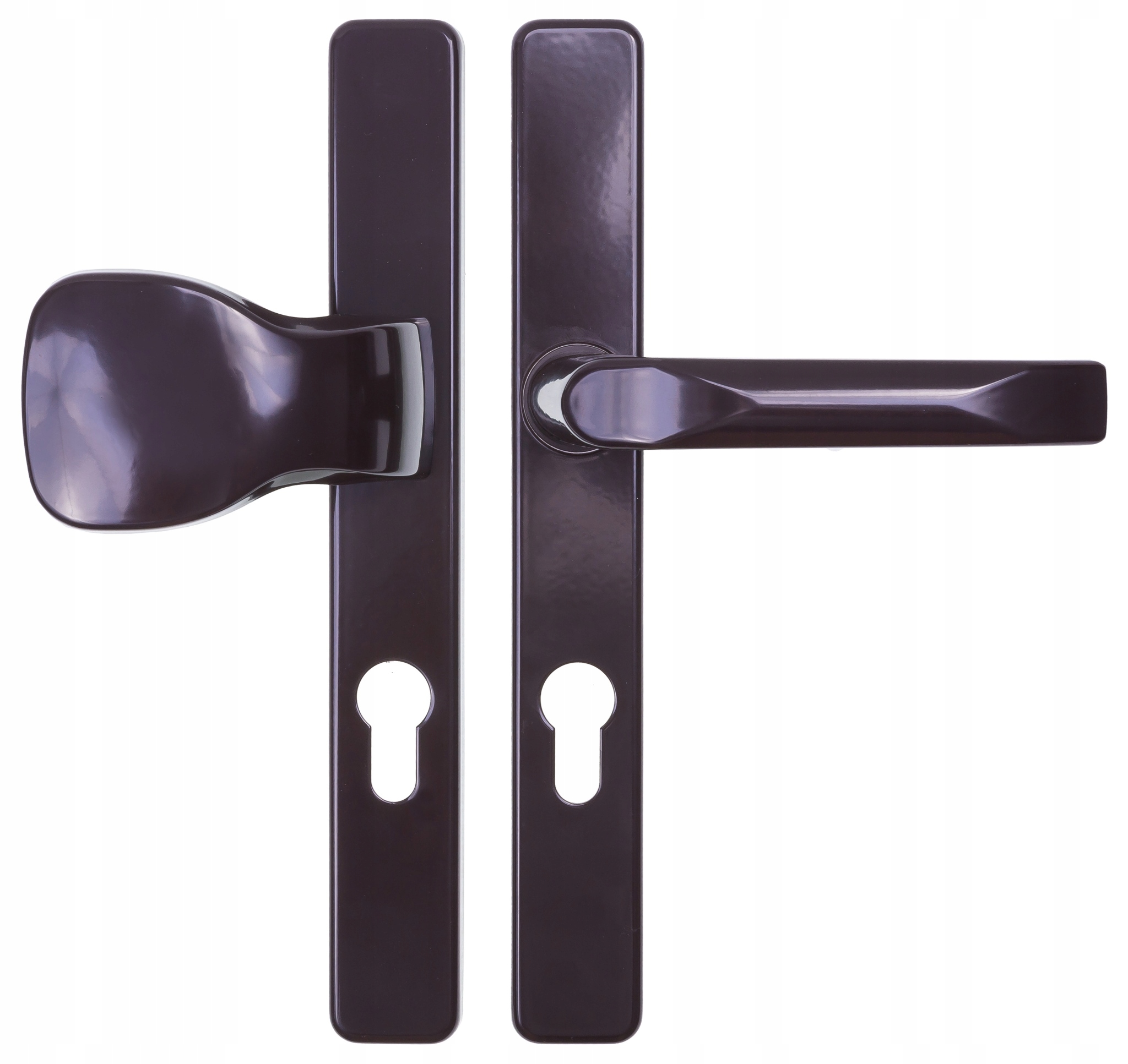 Medos Klamko pochwyt do drzwi Pcv, Alu, szer.32mm, 72mm, brąz Ral 8019