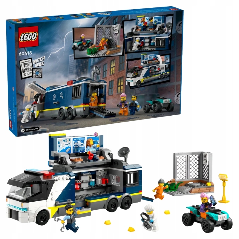 Lego City Policejní Kamion S Kriminální Laboratoří, Sada Stavebnice