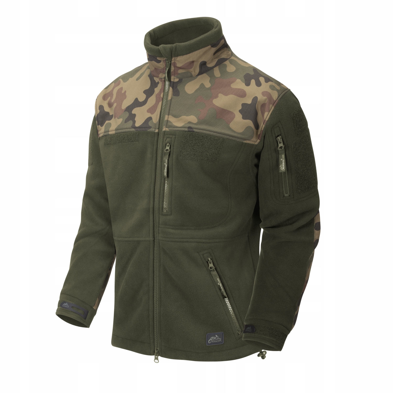 Mikina Infantry Helikon-tex Fleecová Olive Green/PL Woodland L