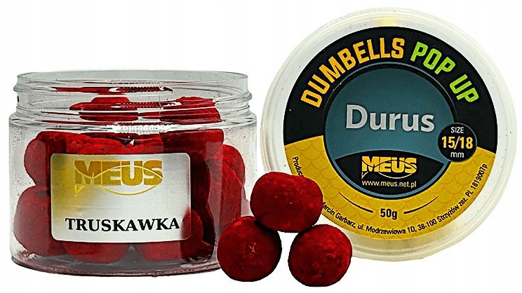 Dumbells Meus Durus Pop-up 15/18mm Truskawka