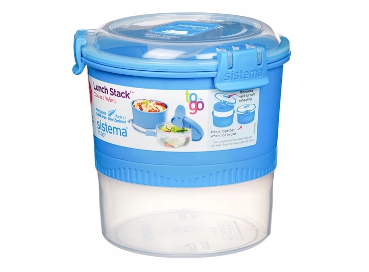 

Sistema Lunch Box Stack 965ml + łyżeczka Microwave
