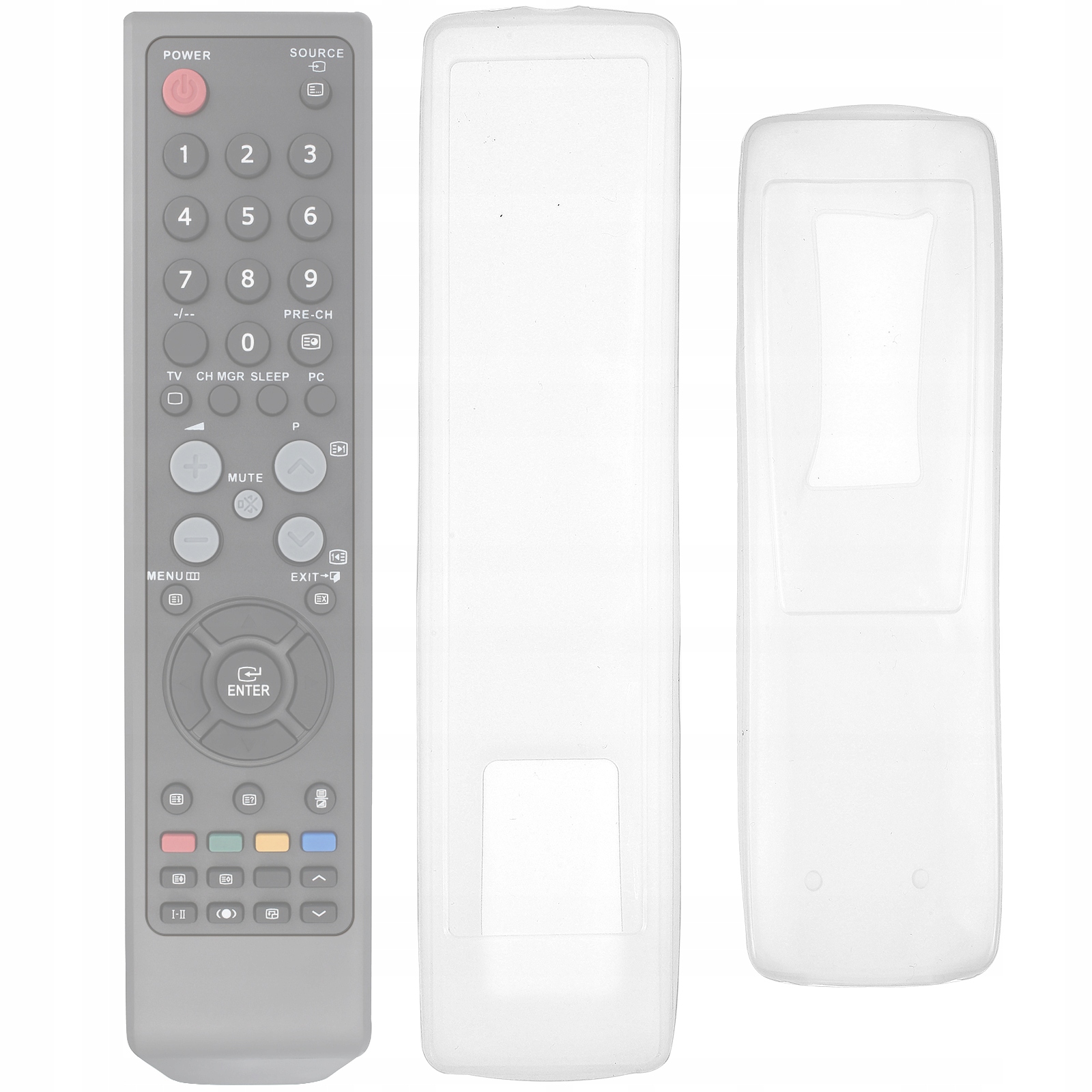 3 SZT. SILIKONOWE OSŁONY NA PILOT PRZEZROCZYSTE