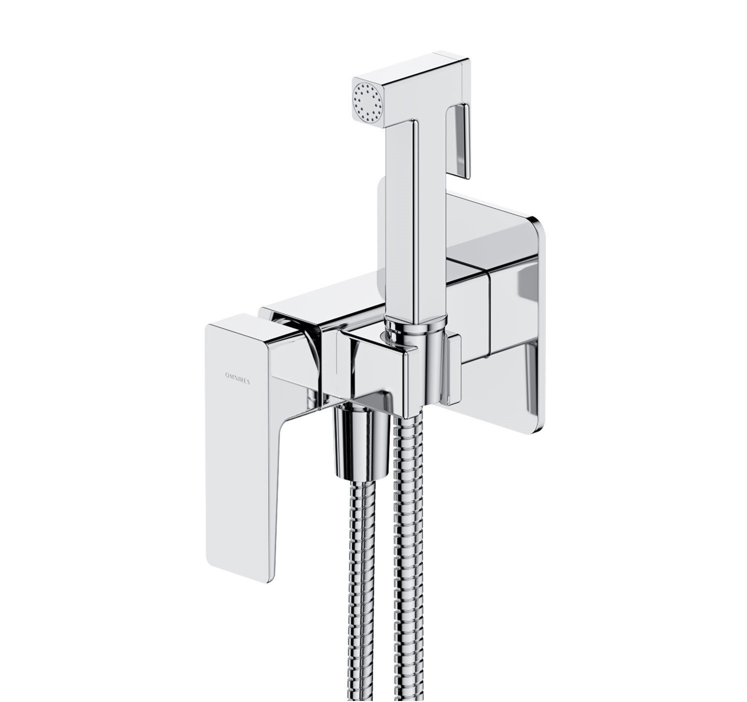 Podomietková Bidetová Batéria Štvorcová, Chróm, Parma