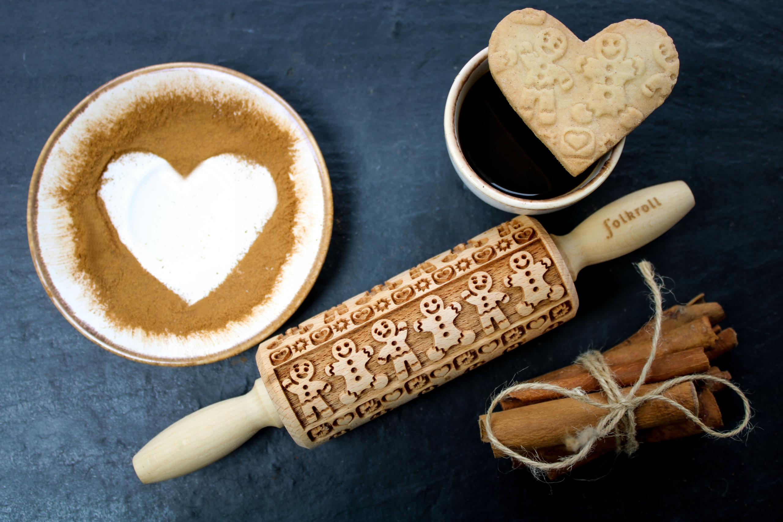 Wałek grawerowany wzór PIERNIKOWY LUDZIK, junior Rodzaj wałek