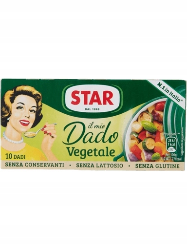 8 x Vývarové kostky Dado per Brodo Vegetale 10x10 g Star