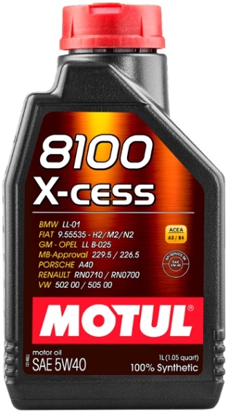 

Olej Motul 8100 X-cess 5W-40 1L RN0710