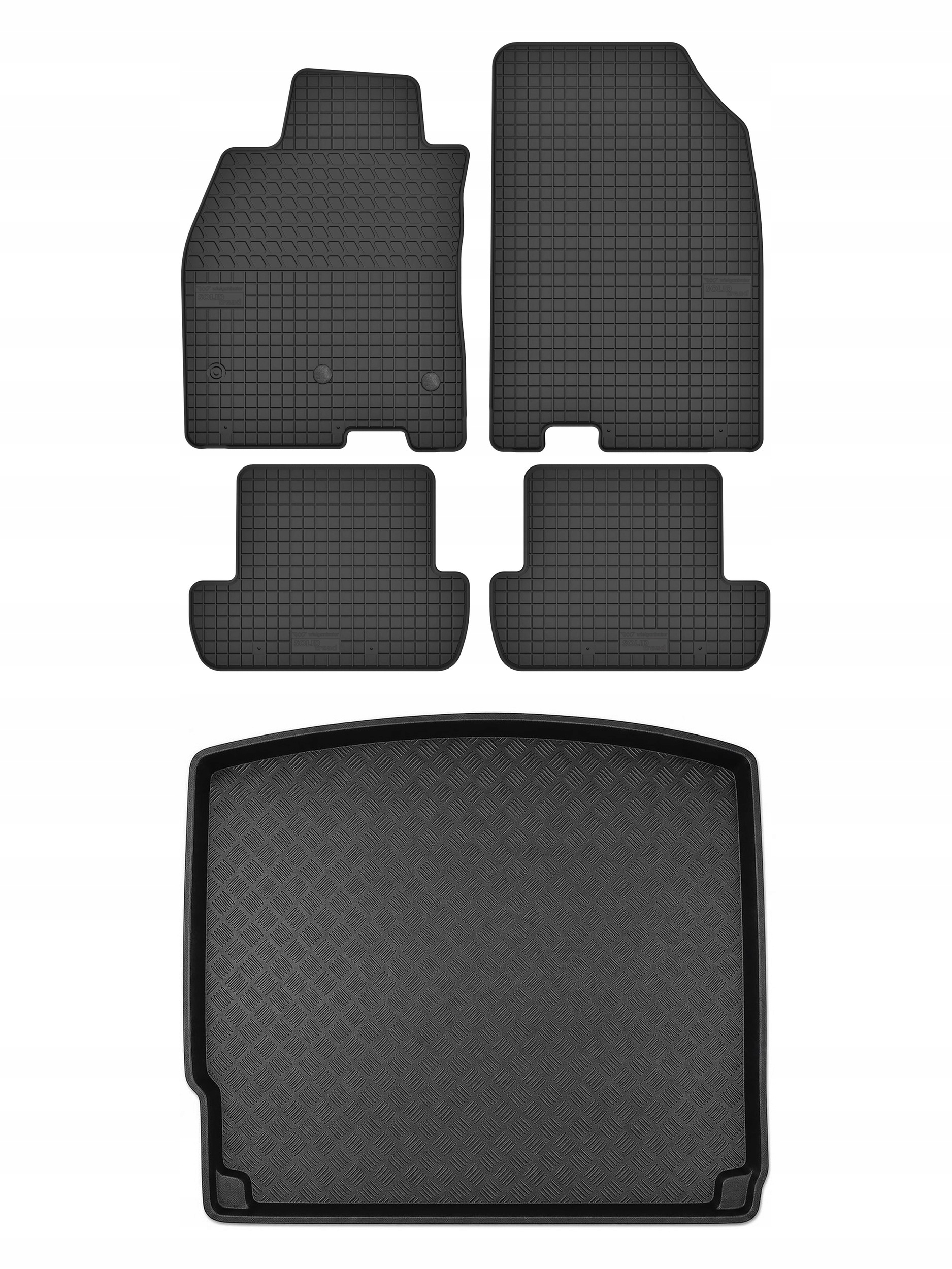 Gumové rohože rohož batožinového priestoru pre: Renault Megane III 2008-2013 5 el.