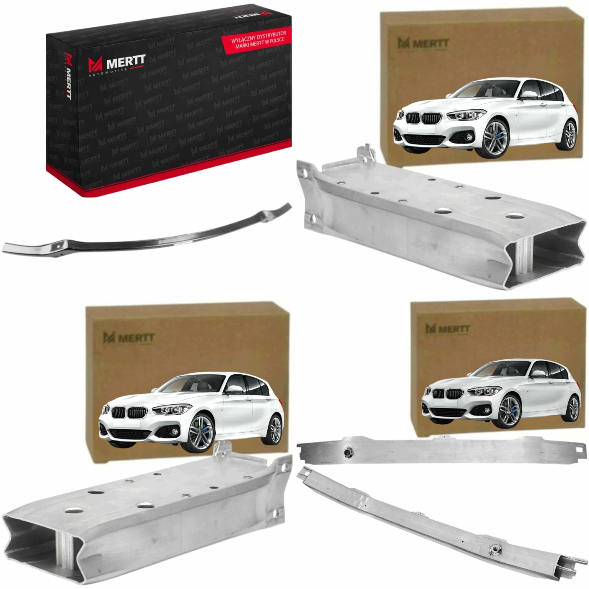 Sada Bmw 1 011+ 2 014+ Strf Rozbití Pás P+l, Sada Nosníků Nárazníku Přední G+d