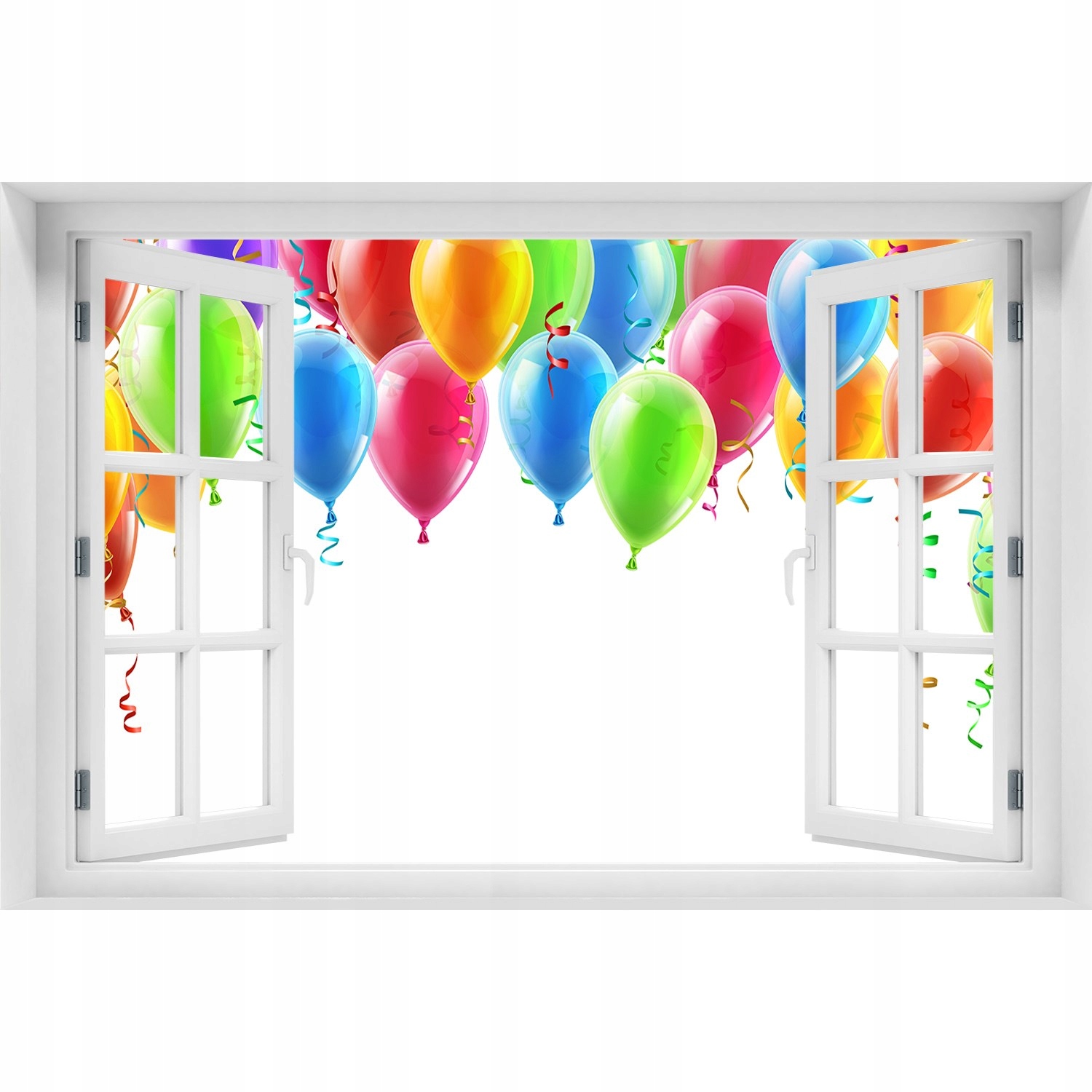 

Fototapeta Naklejka 3D Okno Kolorowe balony 90x60
