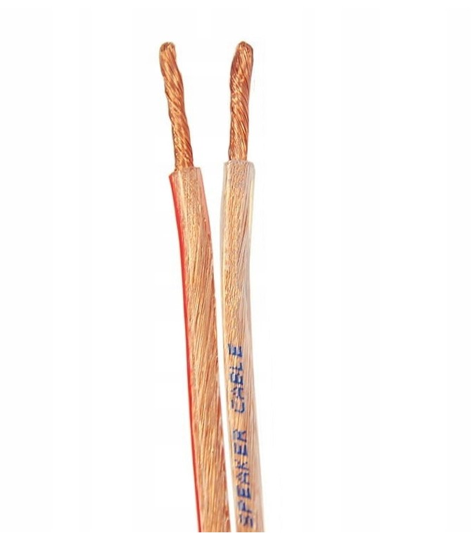 PRZEWÓD KABEL GŁOŚNIKOWY OFC CCA HQ 2x1,5 MIEDŹ BEZTLENOWA DO GŁOŚNIKÓW 50M Kod producenta LB0008-50