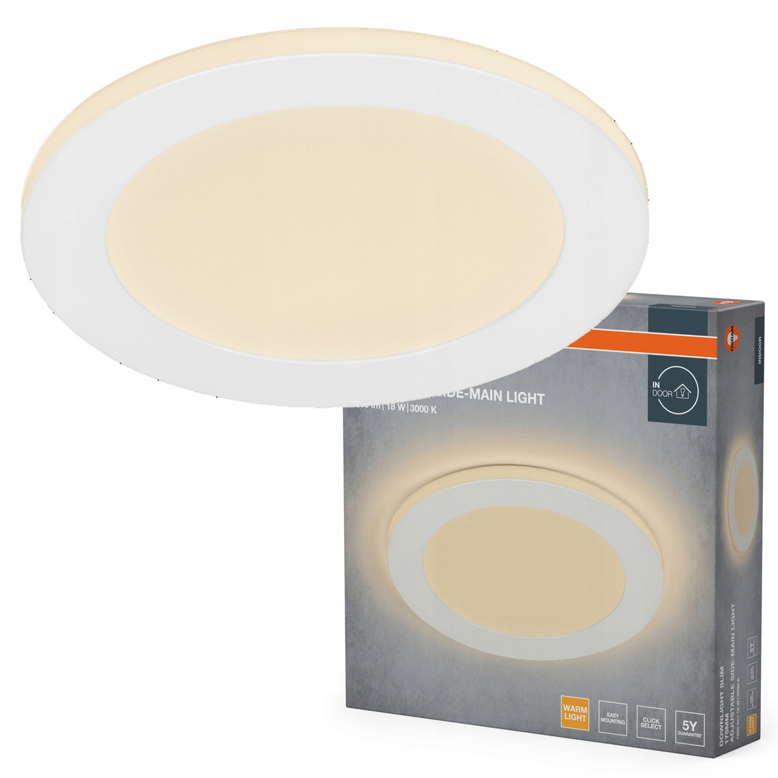 Podomítkové stropní svítidlo Halogenové Led Spot Kulaté 18W 1400lm 3000K