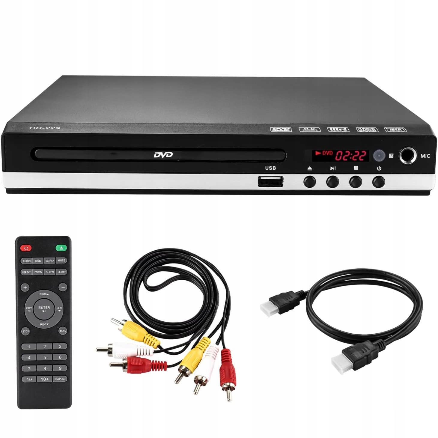 DVD CD Přehrávač Pro Televizor, Převod Do Hdd 1080P, Usb