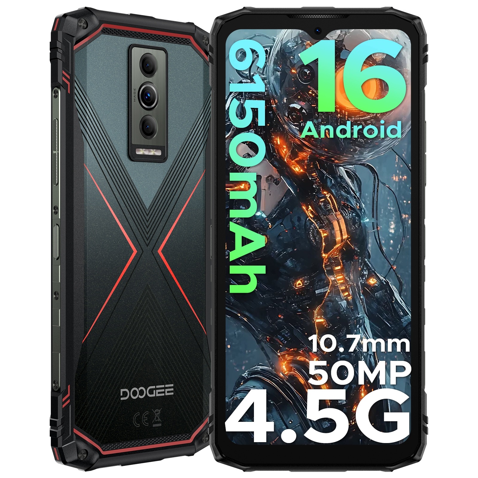 Doogee Blade10Pro-E Smartfon Pancerny IP68 Lte 4G Dual Sim 12+128GB/NFC/GPS