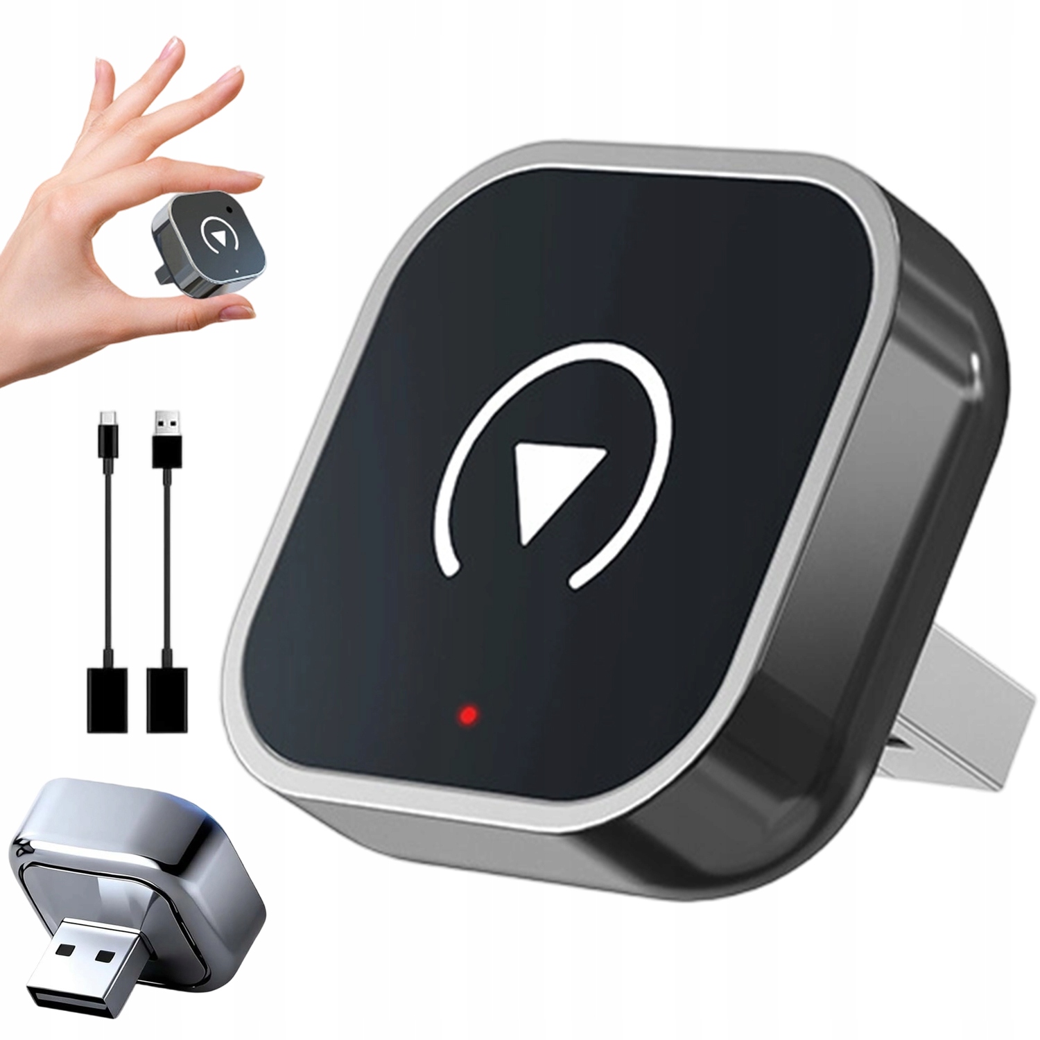 Bezdrátový Adaptér Carplay 2V1 Plug&play Automatické Připojení 5 GHz