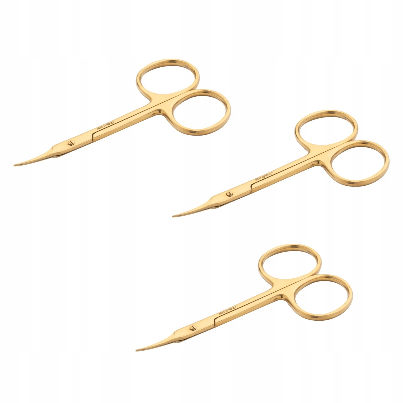 Nůžky na kůžičku a nehty zahnuté 1463 Sada 3 ks Aba Group