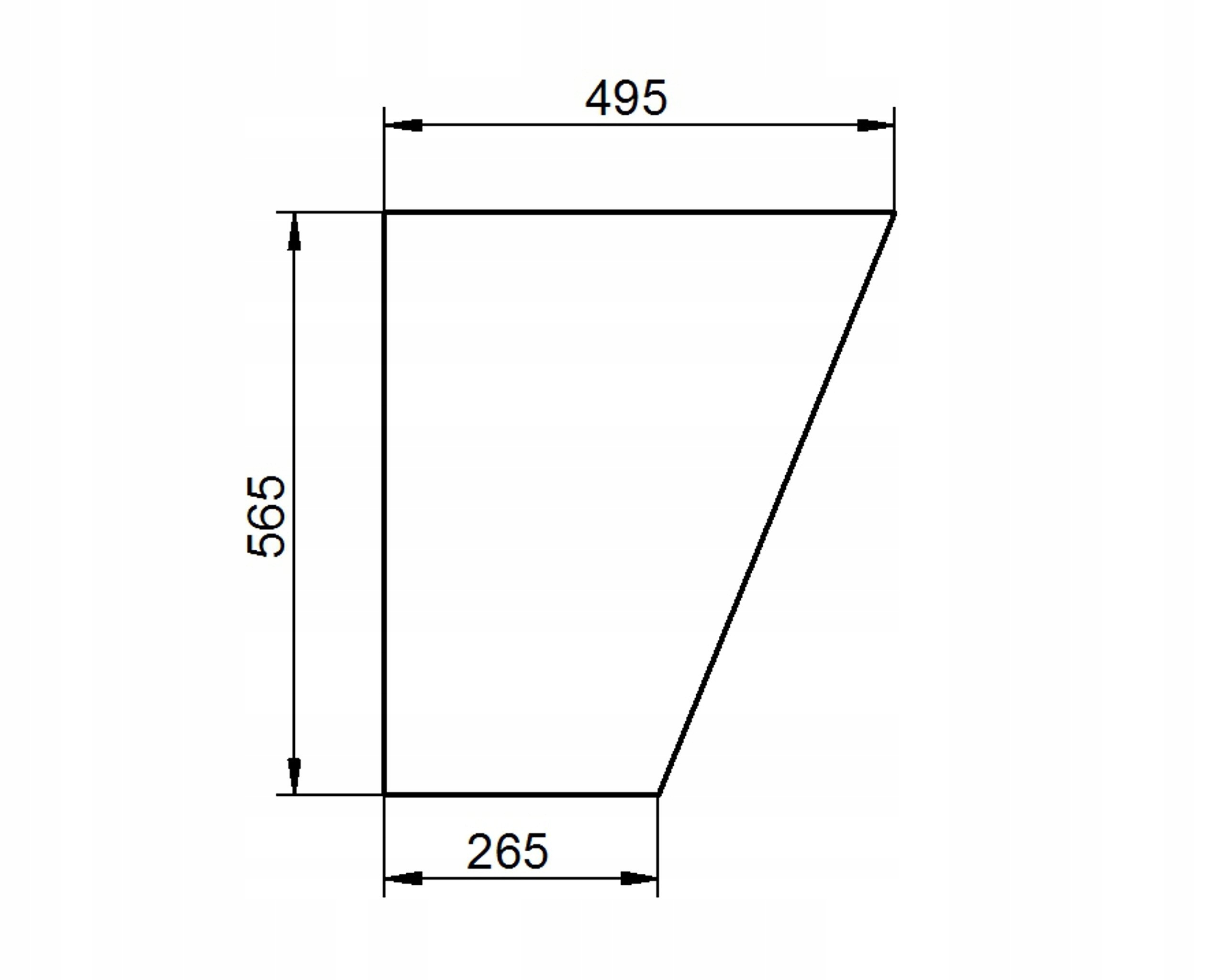 sklo John Deere kabina SG2 přední doln P L62576