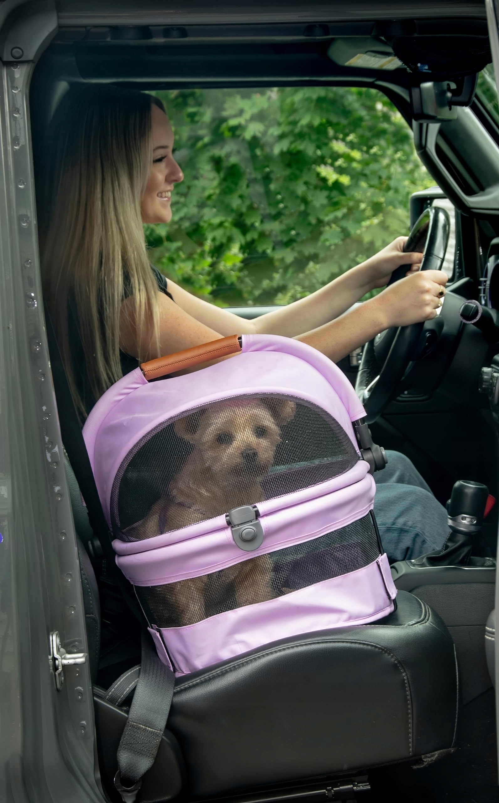 PET GEAR Ultra Lekki Fotelik Samochodowy Dla Psów I Kotów 38 cm Niebieski — miniatura 5