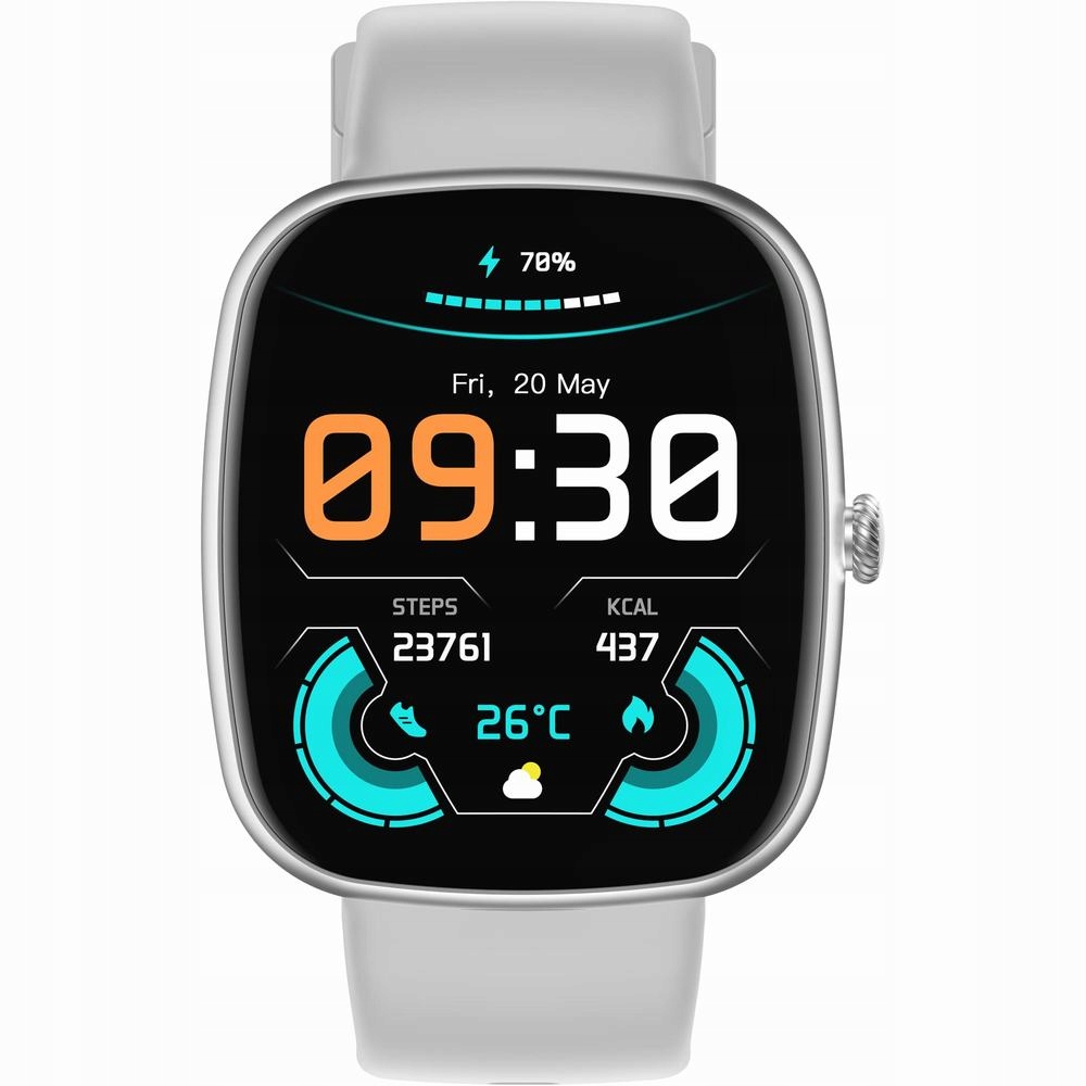 Młodzieżowy Chłopięcy Zegarek Smartwatch Sport Fb Sms Rozmowy +pasek