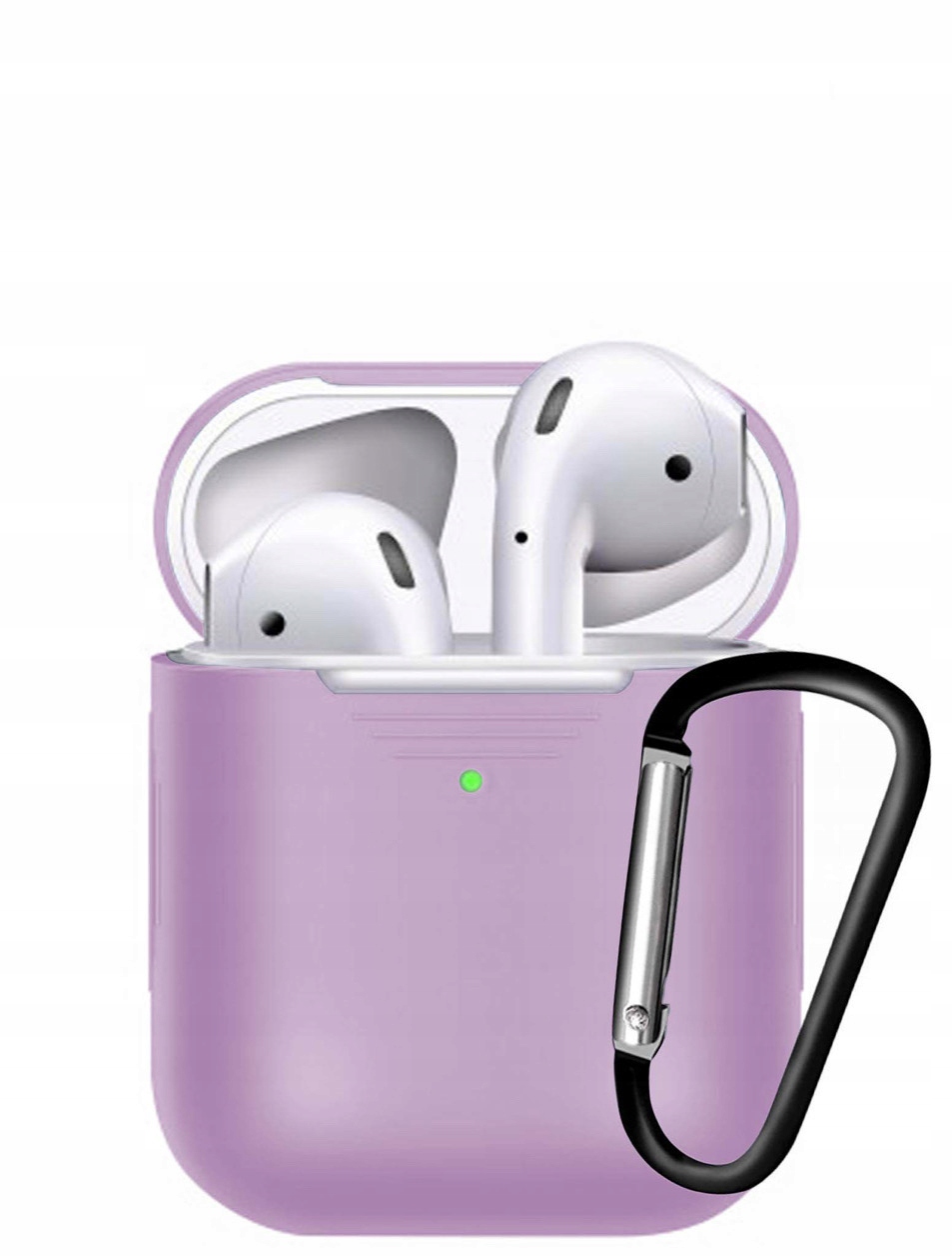 

Etui Do Airpods 1/2 Z Karabinkiem Lawendowy