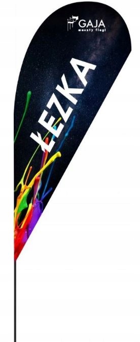 WINDER BEACH FLAGA REKLAMOWA ŁEZKA S 75x166 cm