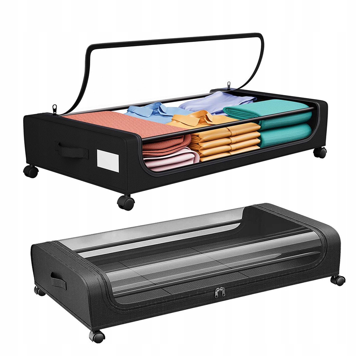 Organizér Pod Postel 78,5X44 CM Pro Uložení Ložního Prádla Se Zámkem, 2 Ks