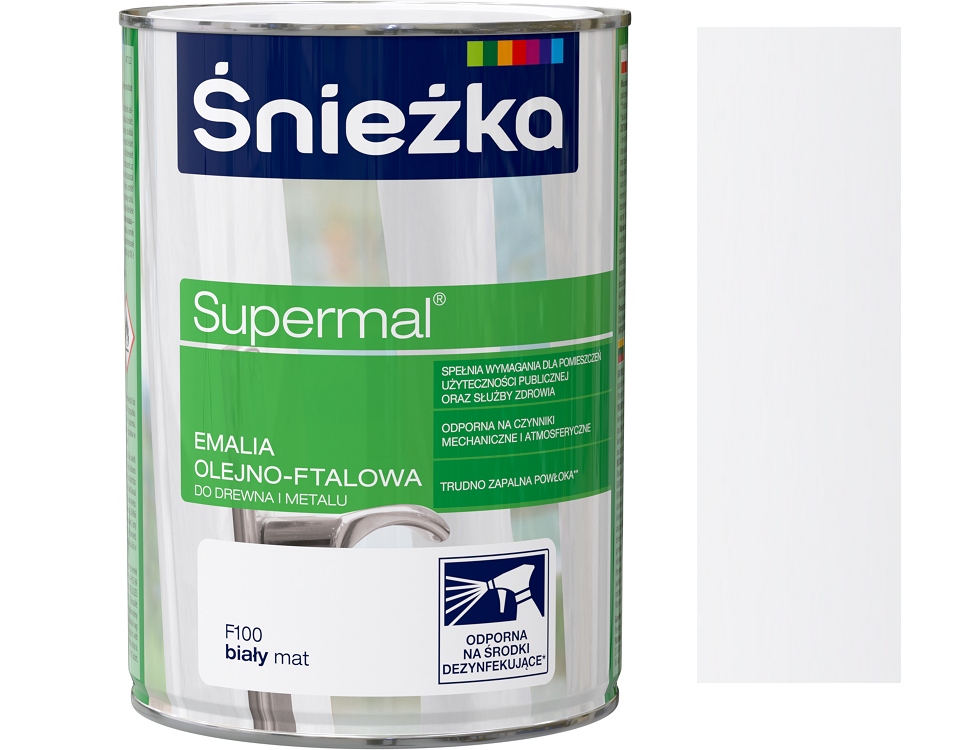 

Śnieżka Emalia Olejno-ftalowa 0.8L Biały Mat F100