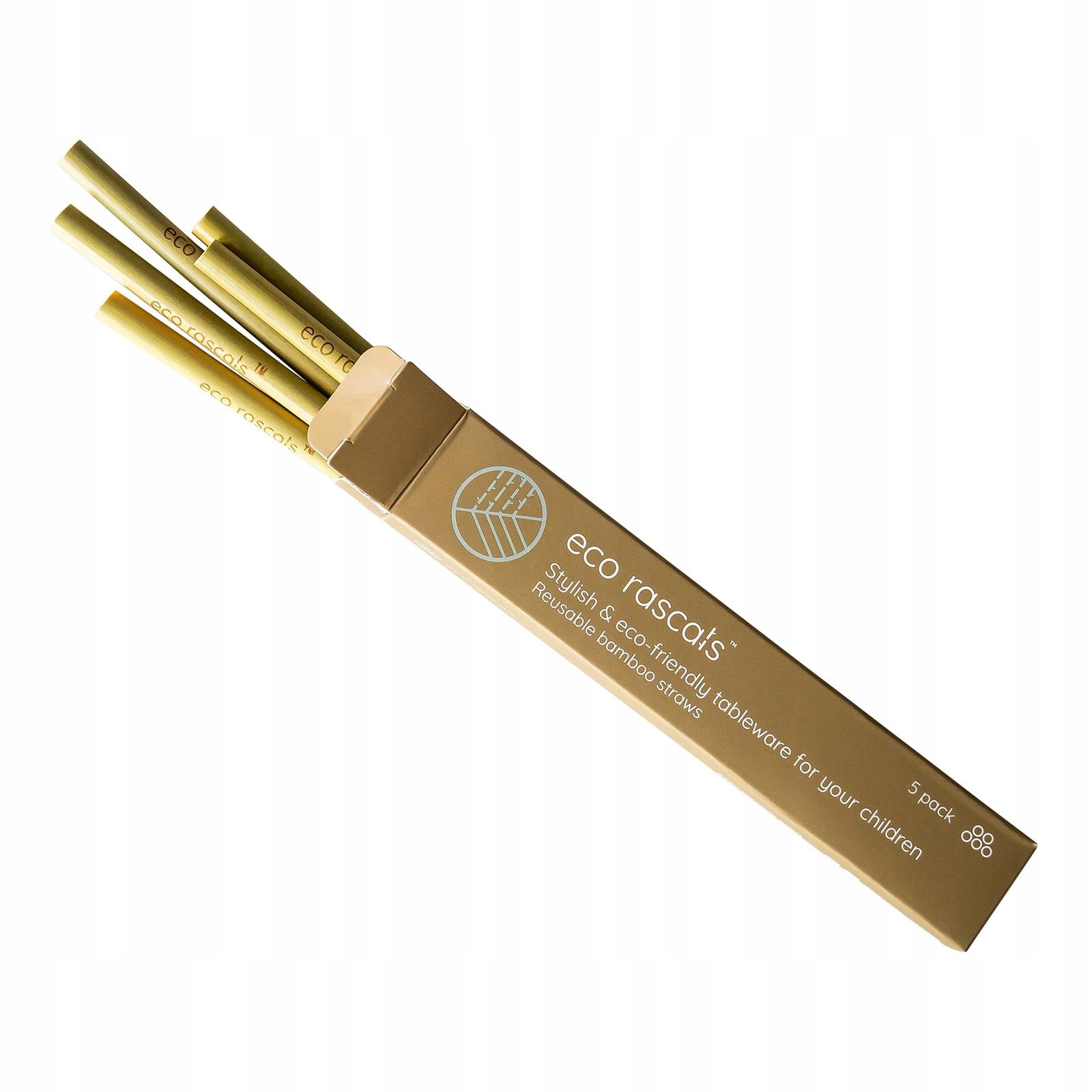 ECORASCALS Zestaw 5 szt rurek bambus Stan opakowania oryginalne