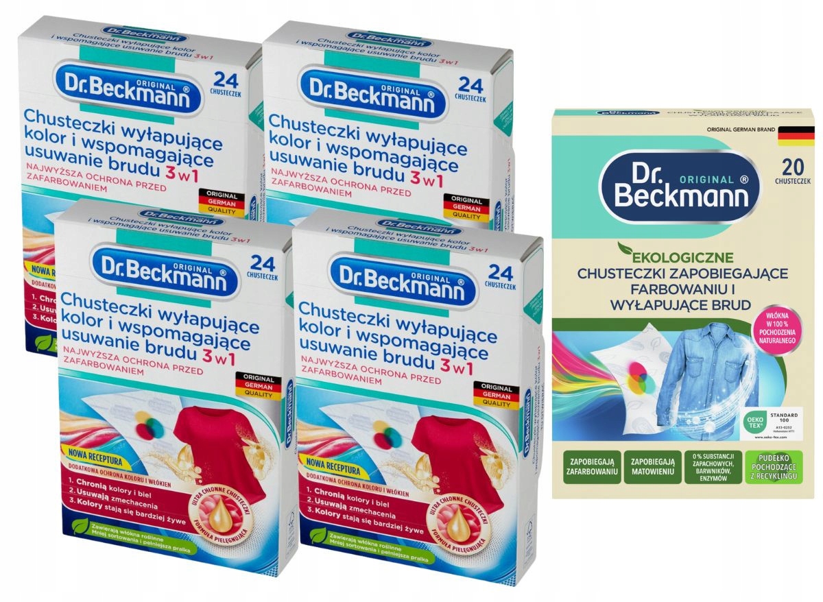 Dr. Beckmann Ubrousky 3v1 pro zachycování barev a zachycování nečistot 96 ks 20 Eko