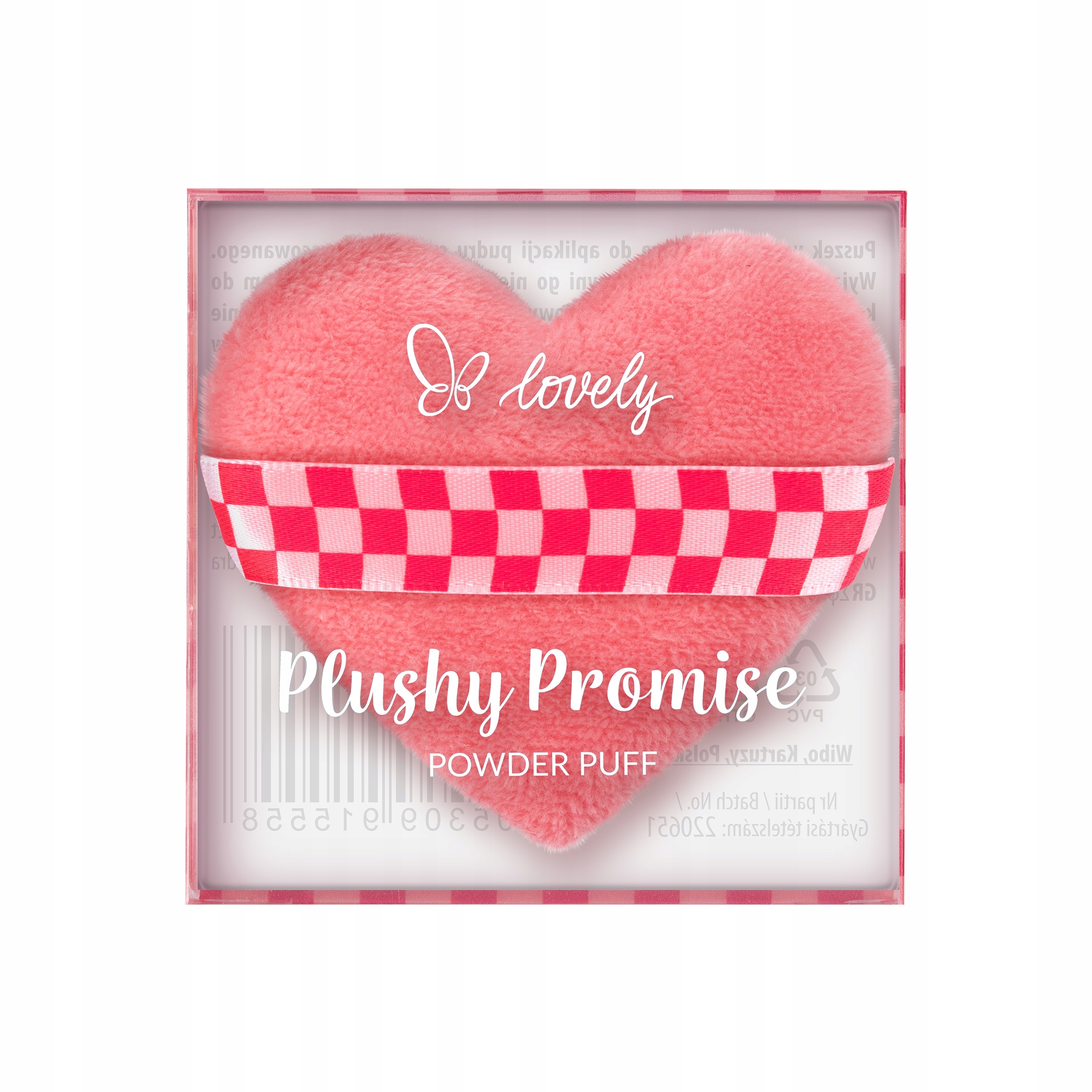 Lovely Plushy Promise plechovka na pudr ve tvaru srdce 1 ks