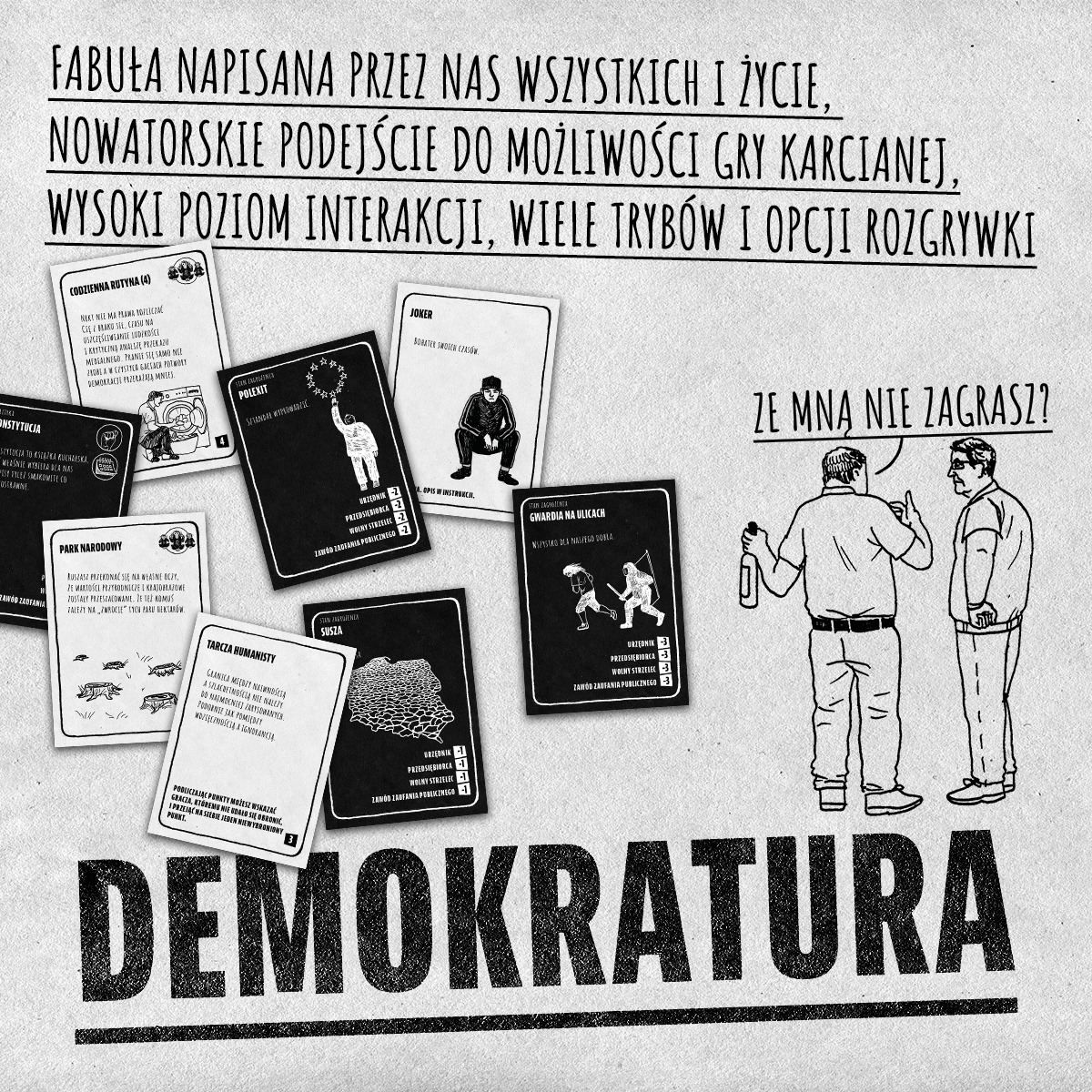 Demokratura - gra karciana towarzyska Minimalna liczba graczy 2