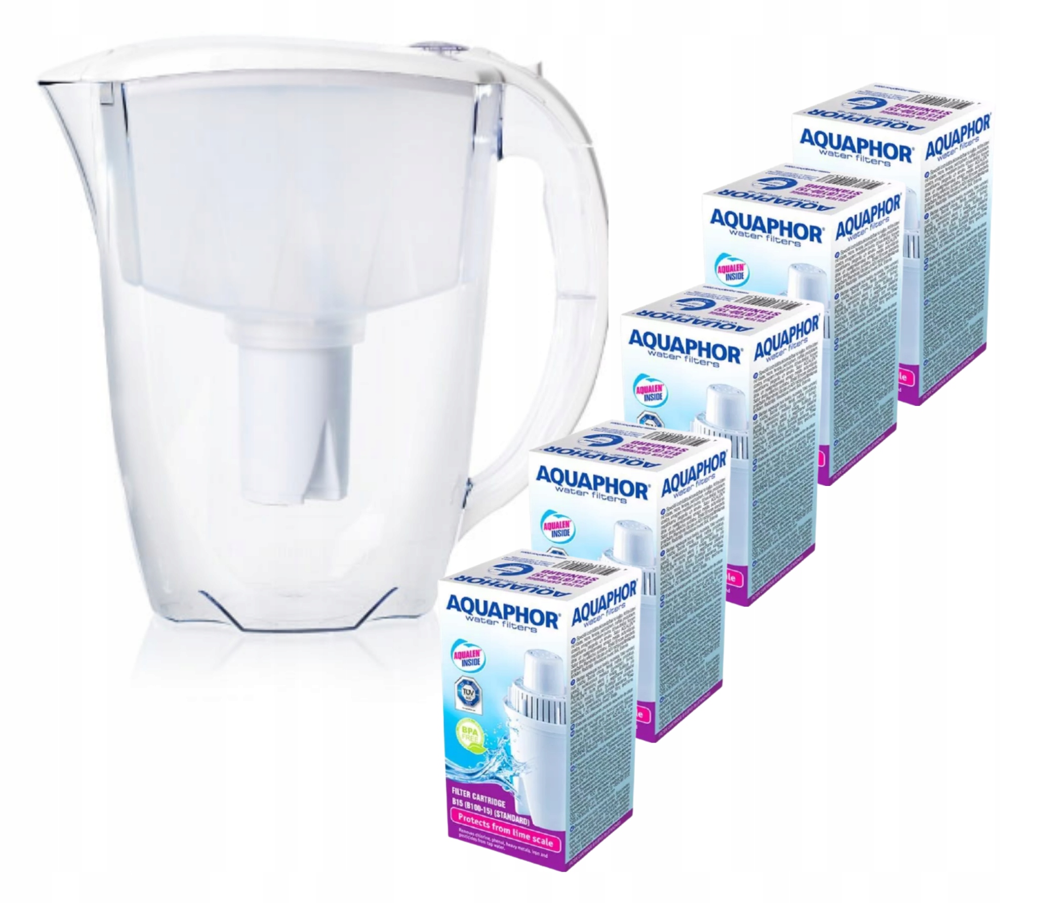 

5x Filtr Wkład Aquaphor Dafi Brita Classic+dzbanek