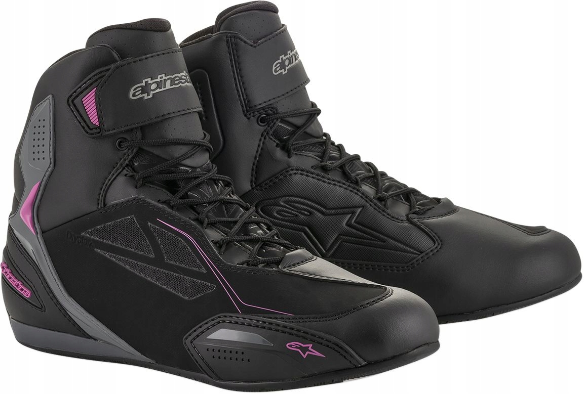 Dámska Moto Obuv Alpinestars Faster 3 Čierna/ Fuchsia 37,5 (6)